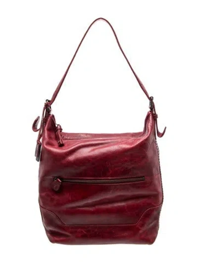 Pre-owned Frye Leather Shoulder Bag In Red