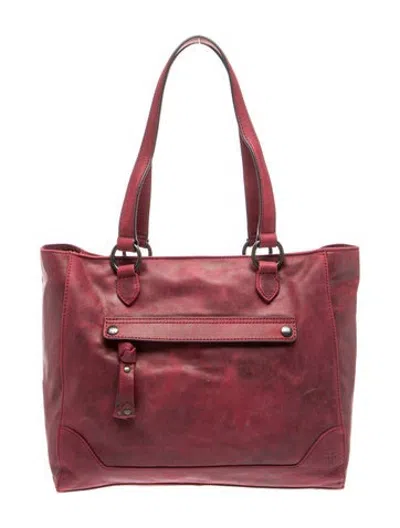 Pre-owned Frye Leather Shoulder Bag In Red
