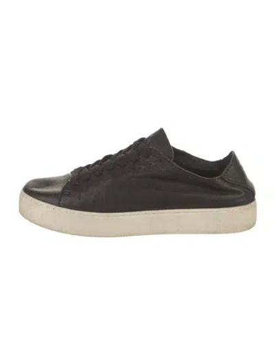 Pre-owned Frye Leather Sneakers In Black
