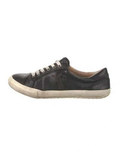 Pre-owned Frye Leather Sneakers In Black