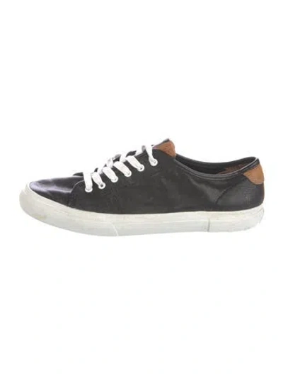 Pre-owned Frye Leather Sneakers In Black