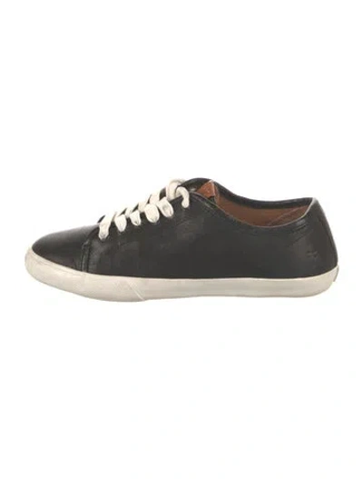 Pre-owned Frye Leather Sneakers In Black