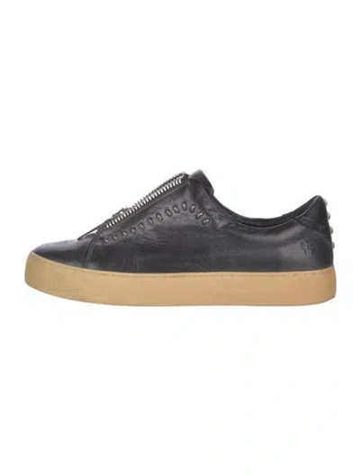 Pre-owned Frye Leather Sneakers In Black