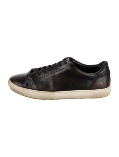 Pre-owned Frye Leather Sneakers In Black