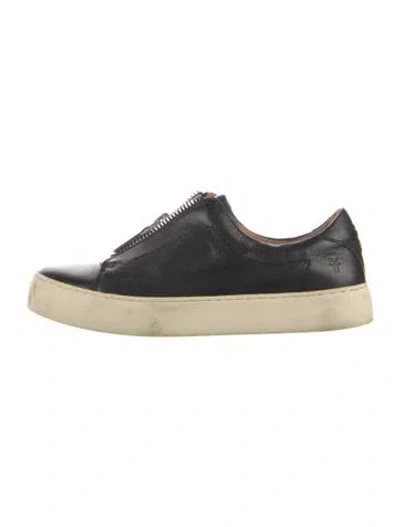 Pre-owned Frye Leather Sneakers In Blue