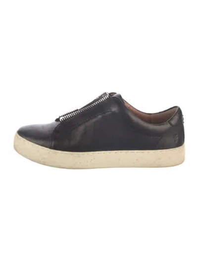 Pre-owned Frye Leather Sneakers In Blue