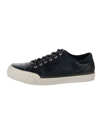 Pre-owned Frye Leather Sneakers In Blue