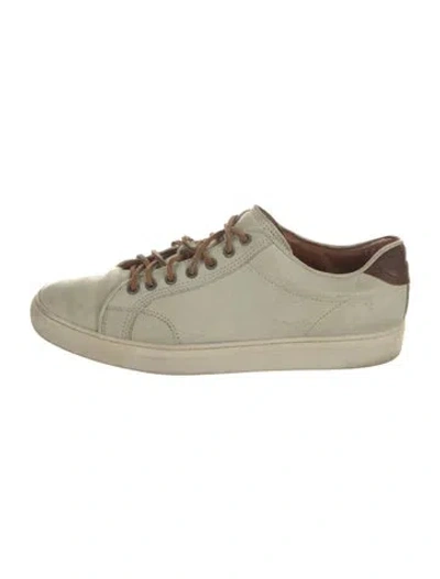 Pre-owned Frye Leather Sneakers In Green/neutrals