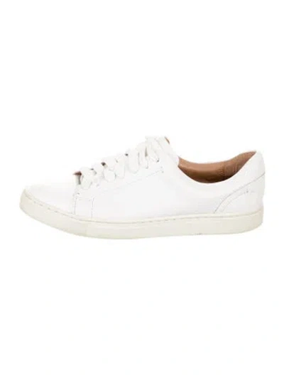 Pre-owned Frye Leather Sneakers In White