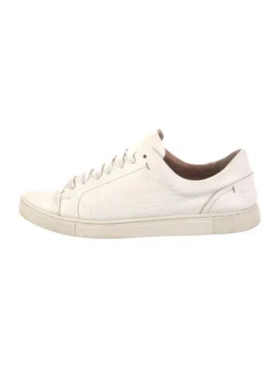 Pre-owned Frye Leather Sneakers In White