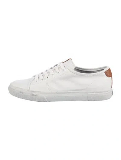 Pre-owned Frye Leather Sneakers In White