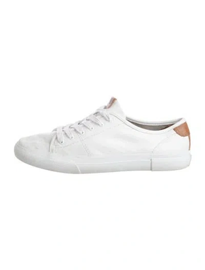Pre-owned Frye Leather Sneakers In White
