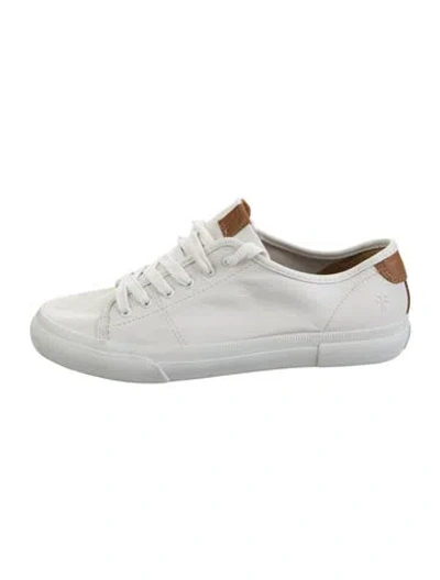 Pre-owned Frye Leather Sneakers In White
