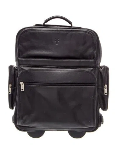 Pre-owned Frye Leather Suitcase In Black