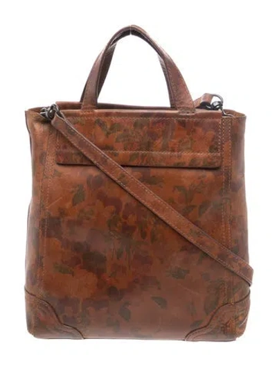 Pre-owned Frye Leather Top Handle Bag In Brown