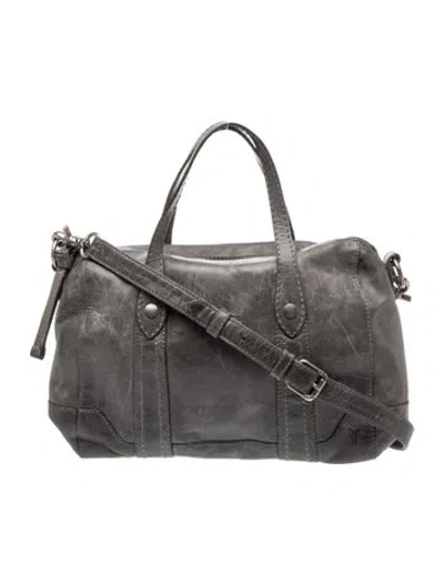Pre-owned Frye Leather Top Handle Bag In Gray