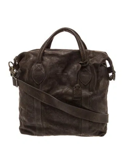 Pre-owned Frye Leather Top Handle Bag In Gray