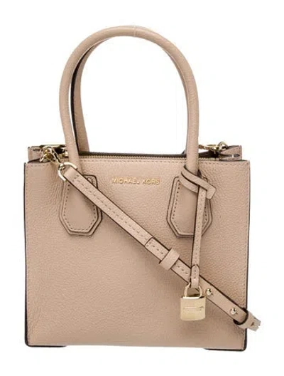 Pre-owned Frye Leather Top Handle Bag In Neutral