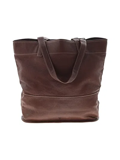 Pre-owned Frye Leather Tote Bag In Brown