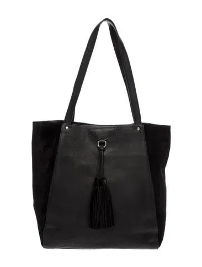 Pre-owned Frye Leather Tote In Black