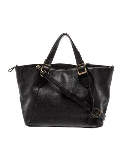 Pre-owned Frye Leather Tote In Black