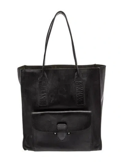 Pre-owned Frye Leather Tote In Black