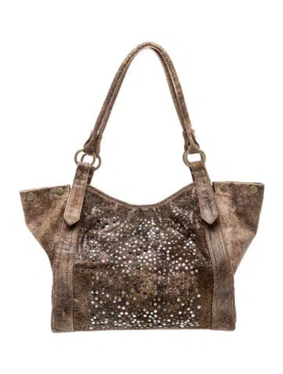 Pre-owned Frye Leather Tote In Brown