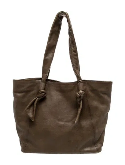 Pre-owned Frye Leather Tote In Brown