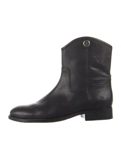 Pre-owned Frye Leather Western Boots In Blue