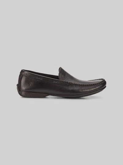 Frye Lewis Leather Moc Toe Venetian Loafers In Brown