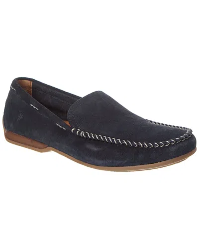 Frye Lewis Venetian Suede Loafer In Blue