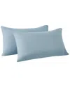 Frye Linen-blend Pillowcase Pair In Blue