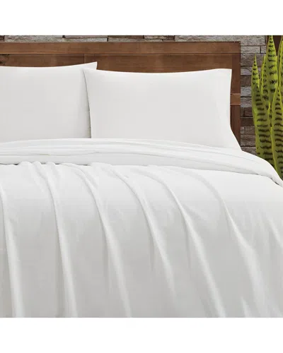 Frye Linen-blend Sheet Set In White