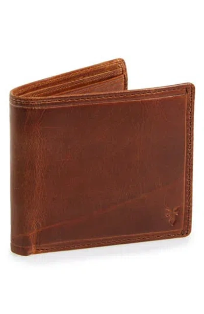 Frye 'logan' Leather Billfold Wallet In Brown