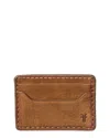 Frye Logan Leather Wallet In Brown