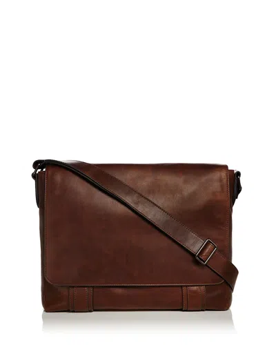 Frye Logan Messenger Bag In Dark Brown