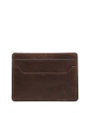 Frye Logan Money Clip Card Case In Dark Brown