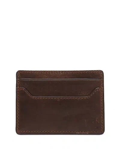 Frye Logan Money Clip Card Case In Brown