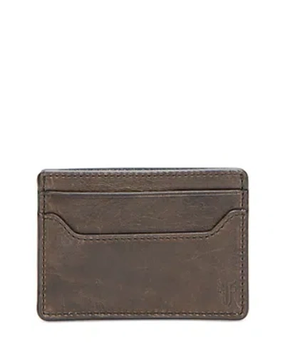 Frye Logan Money Clip Card Case In Green