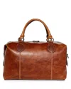 Frye Logan Overnight Leather Duffel In Cognac