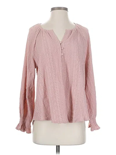 Pre-owned Frye Long Sleeve Blouse In Pink