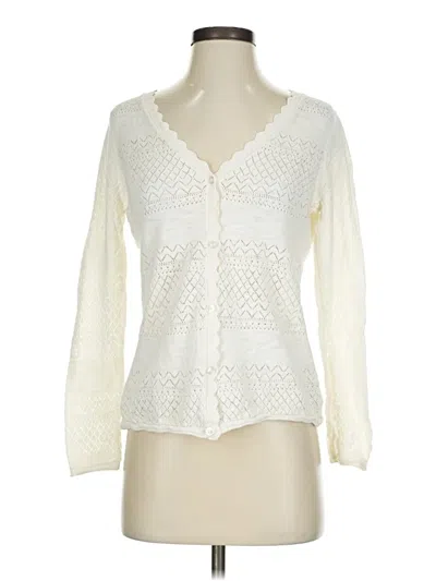 Pre-owned Frye Long Sleeve Blouse In White