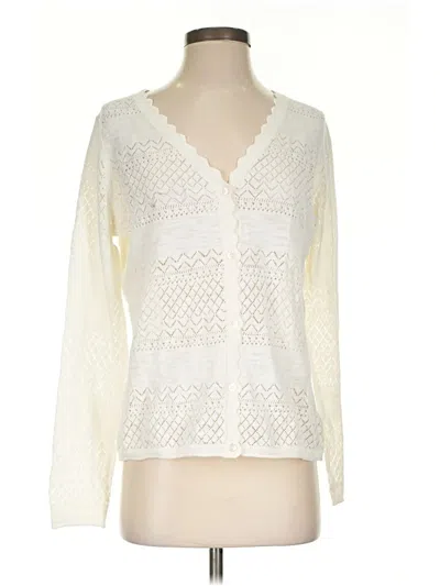 Pre-owned Frye Long Sleeve Blouse In White