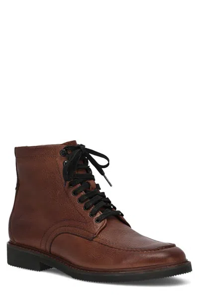 Frye Lowell Leather Lace Up Boot In Brown