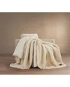 Frye Luxe Heavyweight Fluffy Oversized Throw In Nude