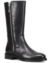Frye Madison Heavy Zip Tall Leather Boot In Black