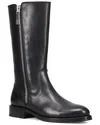 Frye Madison Heavy Zip Tall Leather Boot In Black