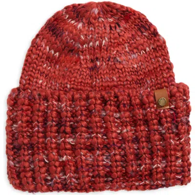 Frye Marled Cuffed Beanie In Red