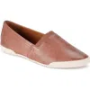 Frye Melanie Leather Slip-on Sneakers In Lilac - Oyster