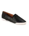 Frye Melanie Leather Slip-on Sneakers In Black - Scrunched Leather